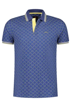 NZA New Zealand Auckland Polo-Shirts|Blauwe Katoenen Polo-Dusk Navy
