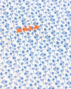 NZA New Zealand Auckland Overhemden|Blauw Geprint Katoenen Overhemd-Rhythm Blue