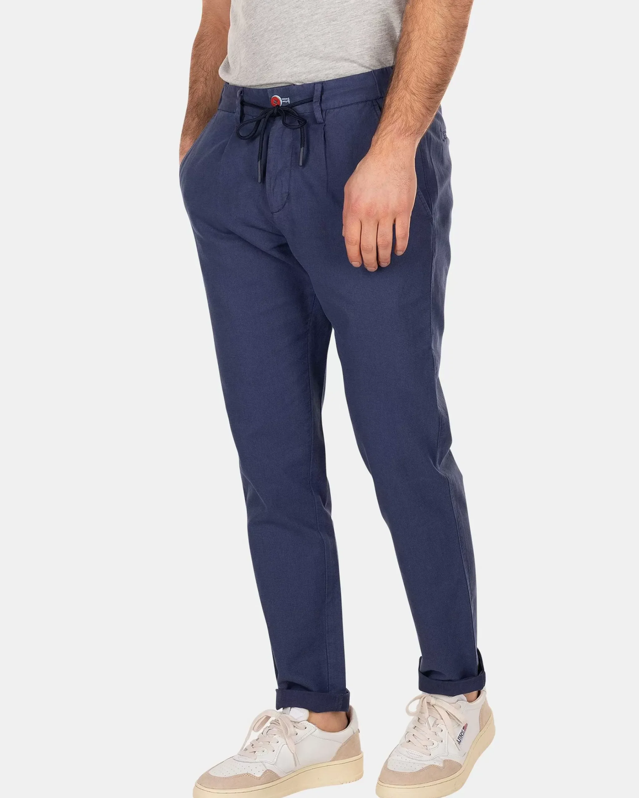 NZA New Zealand Auckland Broeken|Chino Van Linnen En Katoen-Dusk Navy