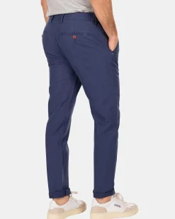 NZA New Zealand Auckland Broeken|Chino Van Linnen En Katoen-Dusk Navy
