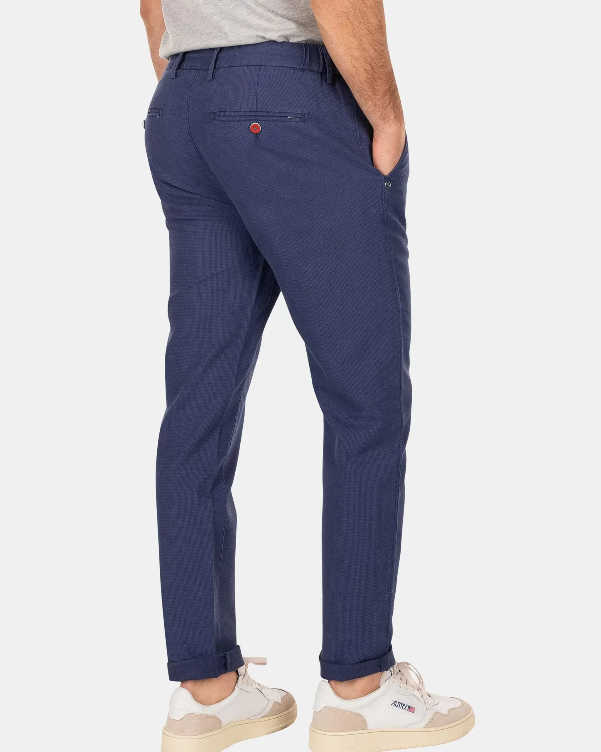 NZA New Zealand Auckland Broeken|Chino Van Linnen En Katoen-Dusk Navy