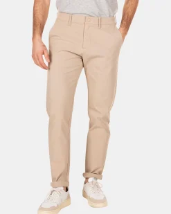 NZA New Zealand Auckland Broeken|Effen Chino Met Stretch-Shimmering Sand