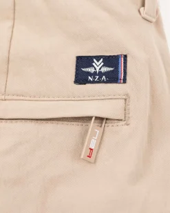 NZA New Zealand Auckland Broeken|Effen Chino Met Stretch-Shimmering Sand