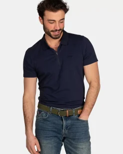 NZA New Zealand Auckland Polo-Shirts|Effen Katoenen Polo-Traditional Navy