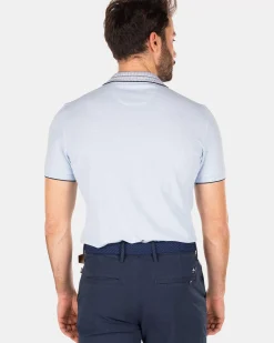 NZA New Zealand Auckland Polo-Shirts|Effenkleurige Polo Met Korte Mouw-Rhythm Blue