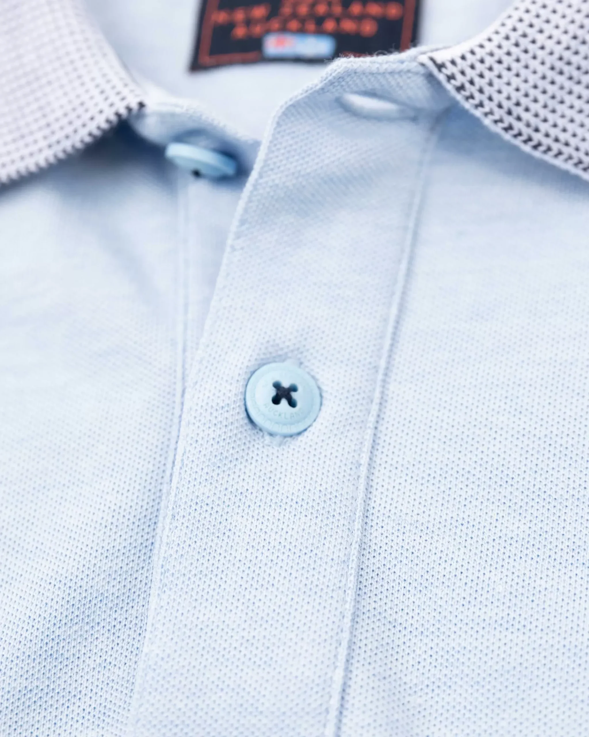 NZA New Zealand Auckland Polo-Shirts|Effenkleurige Polo Met Korte Mouw-Rhythm Blue