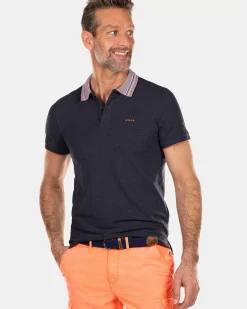 NZA New Zealand Auckland Polo-Shirts|Effenkleurige Polo Met Korte Mouw-Traditional Navy