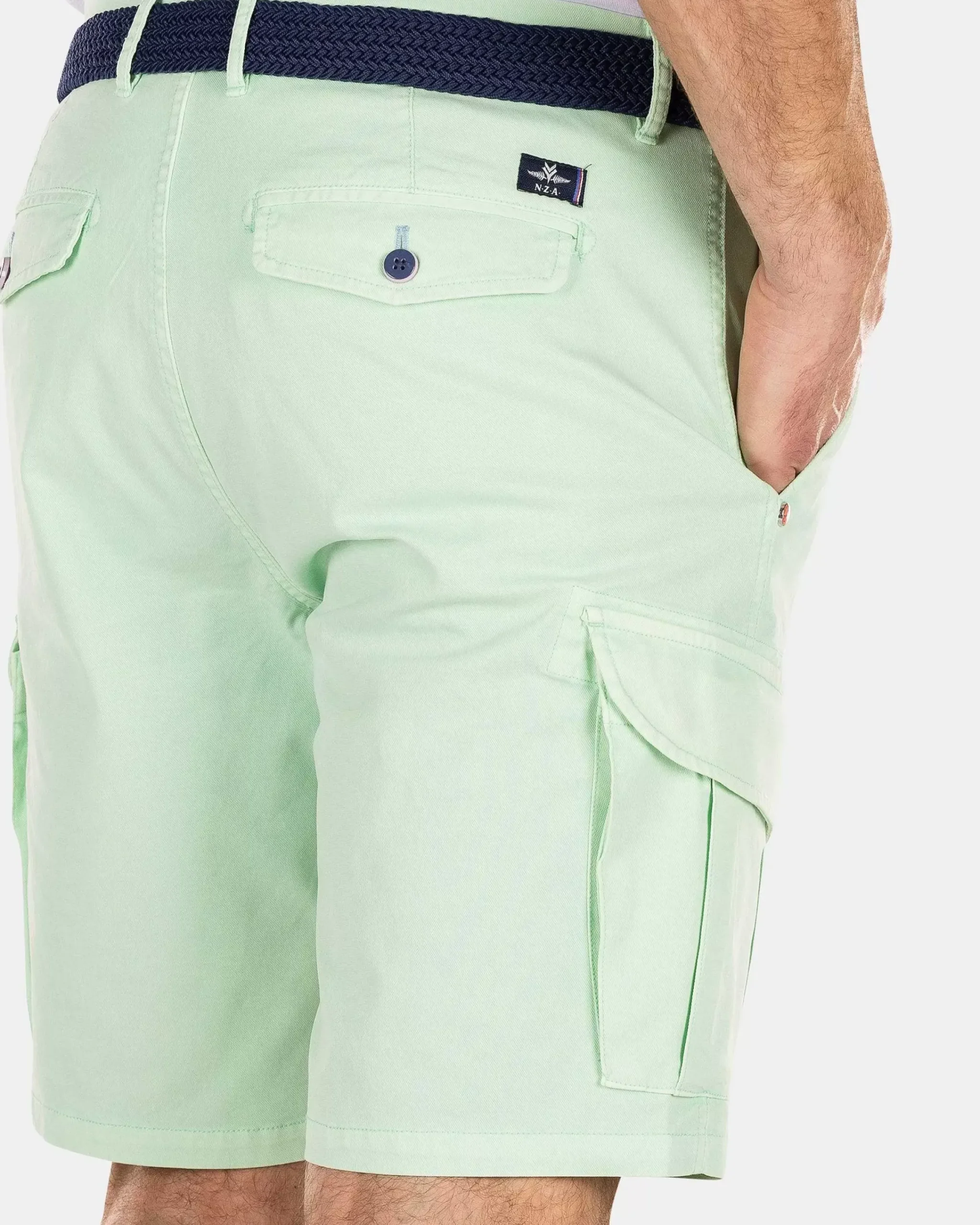 NZA New Zealand Auckland Broeken|Effen Korte Broek-Teal Green