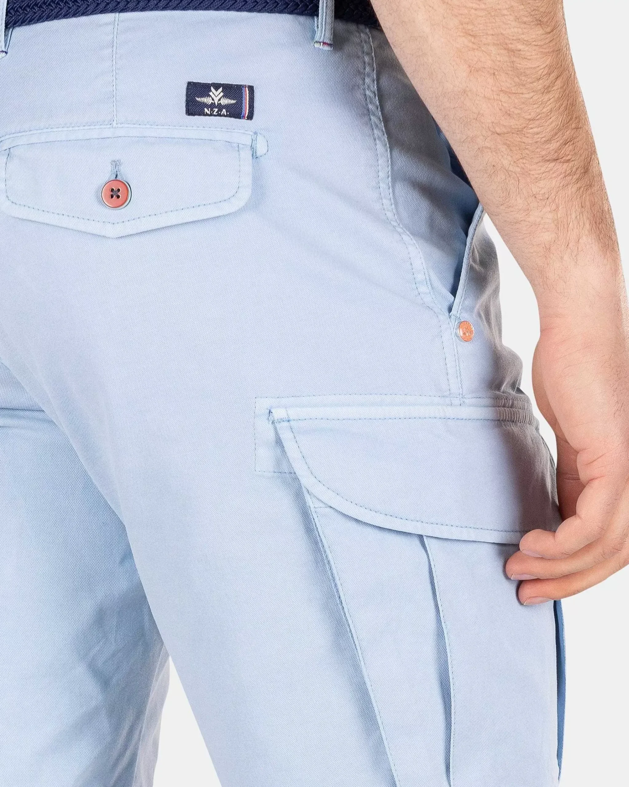 NZA New Zealand Auckland Broeken|Effen Korte Broek-Universal Blue