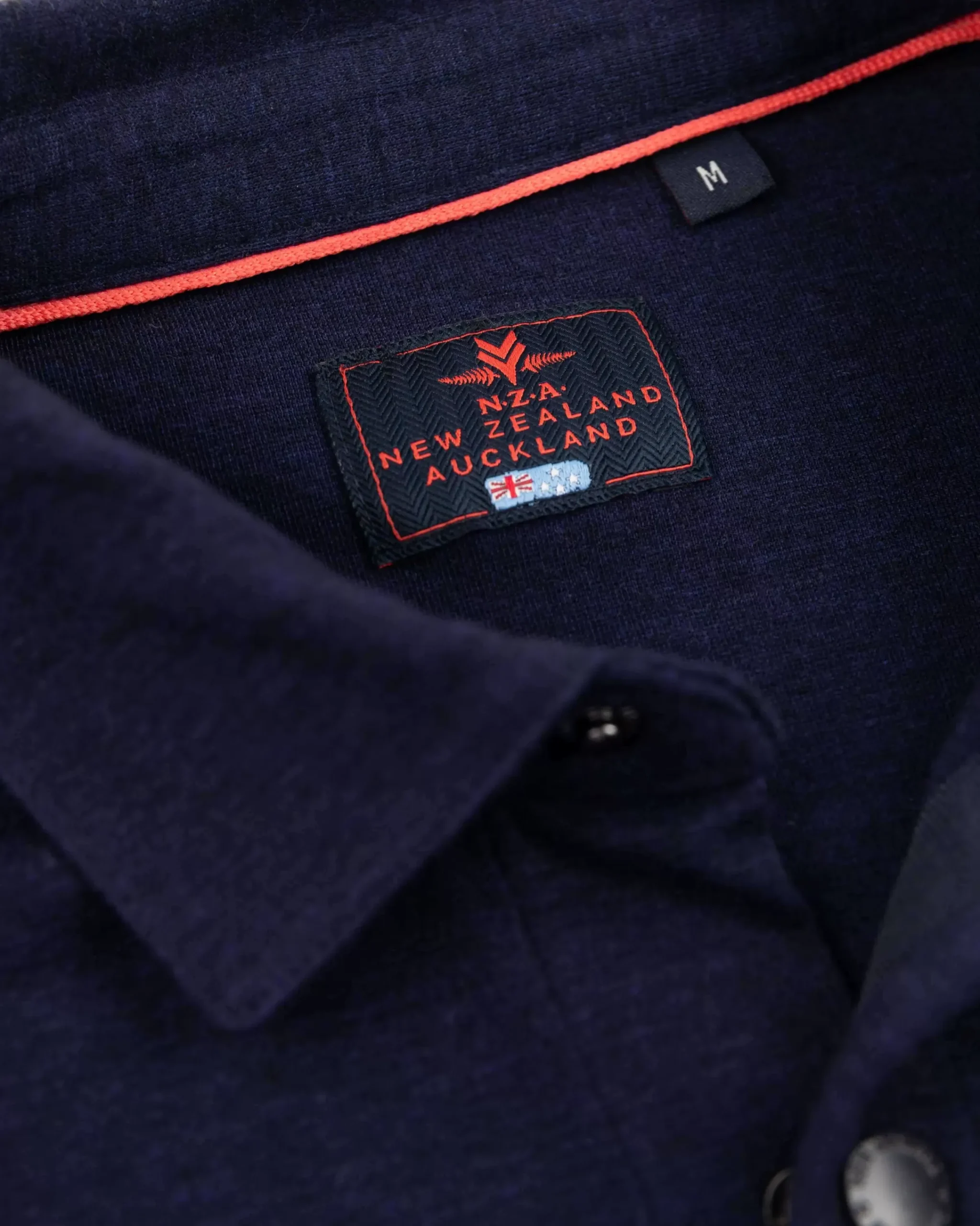 NZA New Zealand Auckland Overhemden|Effen Overhemd Met Lange Mouwen-Traditional Navy