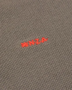 NZA New Zealand Auckland Polo-Shirts|Effen Polo Met Korte Mouw-Misty Army