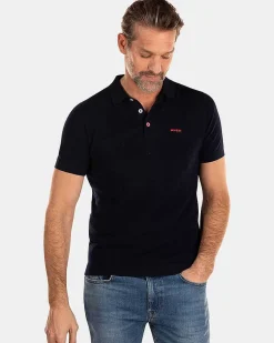 NZA New Zealand Auckland Polo-Shirts|Effen Polo Met Korte Mouw-Traditional Navy
