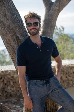 NZA New Zealand Auckland Polo-Shirts|Effen Polo Met Korte Mouw-Traditional Navy