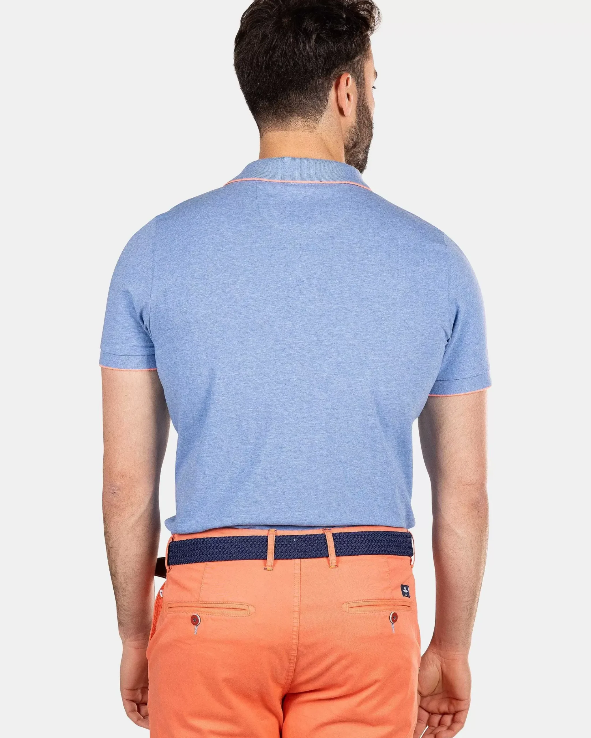 NZA New Zealand Auckland Polo-Shirts|Effen Polo Met Stretch-Bed Blue