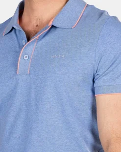 NZA New Zealand Auckland Polo-Shirts|Effen Polo Met Stretch-Bed Blue
