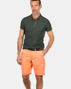 NZA New Zealand Auckland Polo-Shirts|Effen Polo Met Stretch-Chalk Green