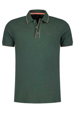 NZA New Zealand Auckland Polo-Shirts|Effen Polo Met Stretch-Chalk Green