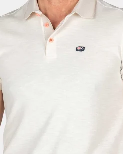 NZA New Zealand Auckland Polo-Shirts|Effen Polo Van Duurzaam Materiaal-Cream Melange