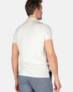 NZA New Zealand Auckland Polo-Shirts|Effen Polo Van Duurzaam Materiaal-Cream Melange