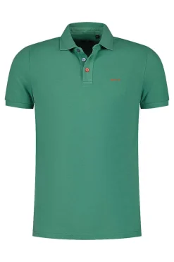 NZA New Zealand Auckland Polo-Shirts|Effen Polo Van Katoen-Amazon Green