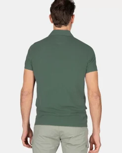 NZA New Zealand Auckland Polo-Shirts|Effen Polo Van Katoen-Chalk Green