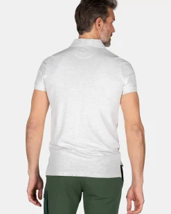 NZA New Zealand Auckland Polo-Shirts|Effen Polo Van Katoen-Cream Melange