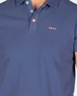 NZA New Zealand Auckland Polo-Shirts|Effen Polo Van Katoen-Dusk Navy