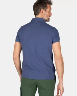 NZA New Zealand Auckland Polo-Shirts|Effen Polo Van Katoen-Dusk Navy