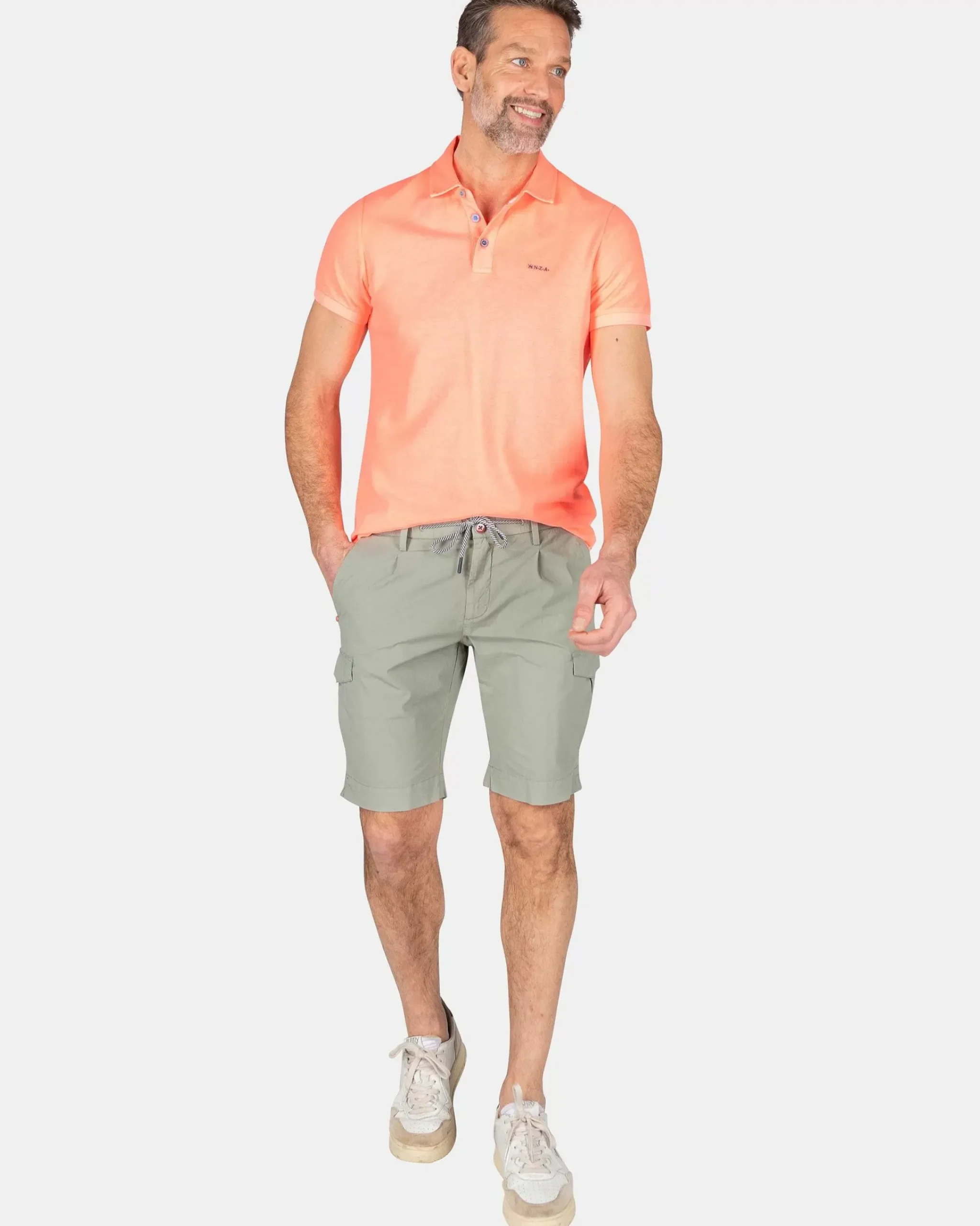 NZA New Zealand Auckland Polo-Shirts|Effen Polo Van Katoen-Fury Pink