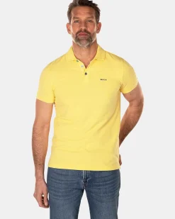 NZA New Zealand Auckland Polo-Shirts|Effen Polo Van Katoen-Iguana Yellow
