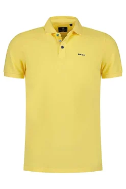 NZA New Zealand Auckland Polo-Shirts|Effen Polo Van Katoen-Iguana Yellow