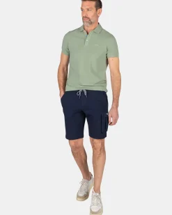 NZA New Zealand Auckland Polo-Shirts|Effen Polo Van Katoen-Mellow Army