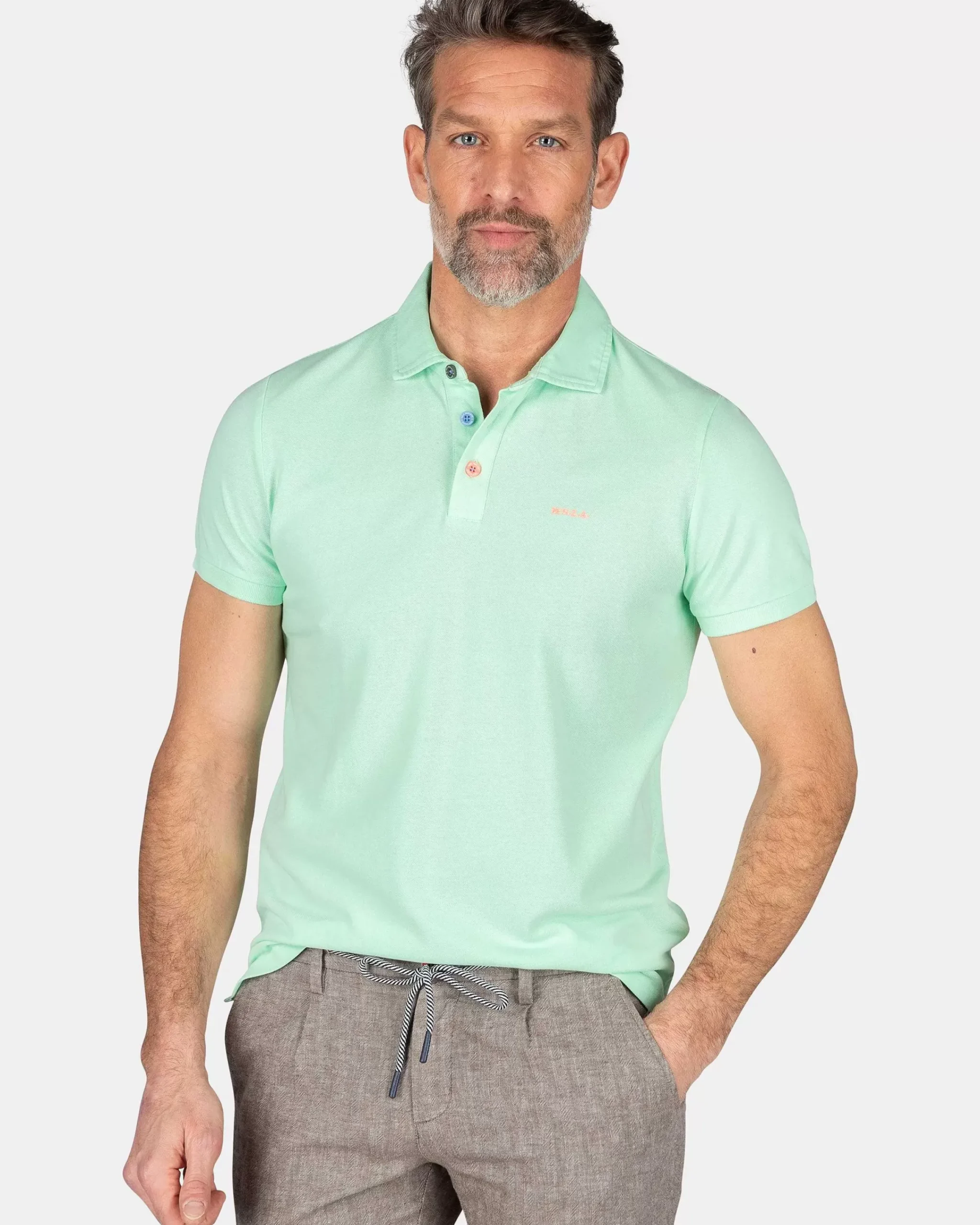 NZA New Zealand Auckland Polo-Shirts|Effen Polo Van Katoen-Teal Green