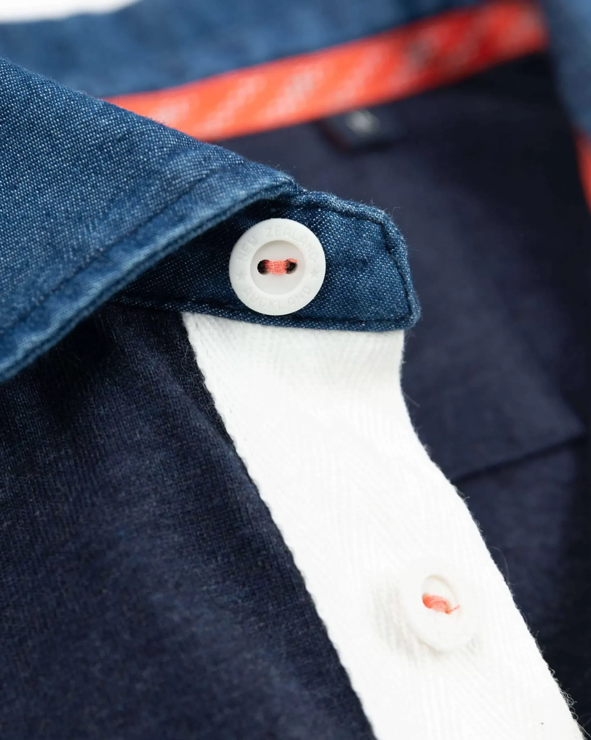 NZA New Zealand Auckland Polo-Shirts|Effen Rugby Shirt-Traditional Navy