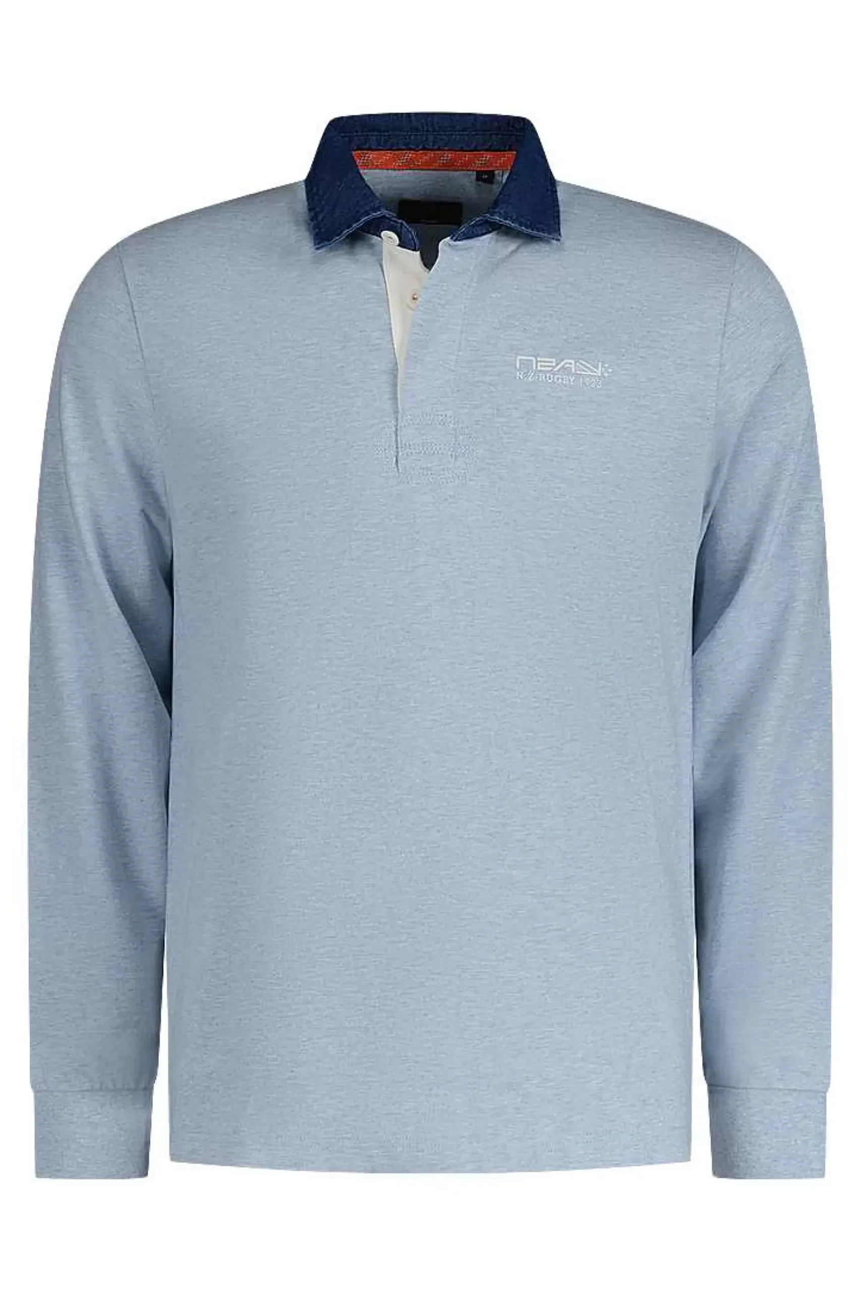 NZA New Zealand Auckland Polo-Shirts|Effen Rugby Shirt-Universal Blue