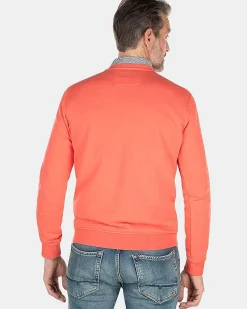 NZA New Zealand Auckland Sweats|Effen Sweater Met Ronde Hals-Red Cider