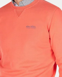 NZA New Zealand Auckland Sweats|Effen Sweater Met Ronde Hals-Red Cider