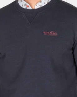 NZA New Zealand Auckland Sweats|Effen Sweater Met Ronde Hals-Traditional Navy