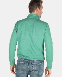 NZA New Zealand Auckland Truien|Fleece Sweater Met Rits-Amazon Green