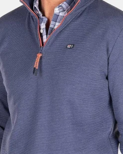 NZA New Zealand Auckland Truien|Fleece Sweater Met Rits-Dusk Navy