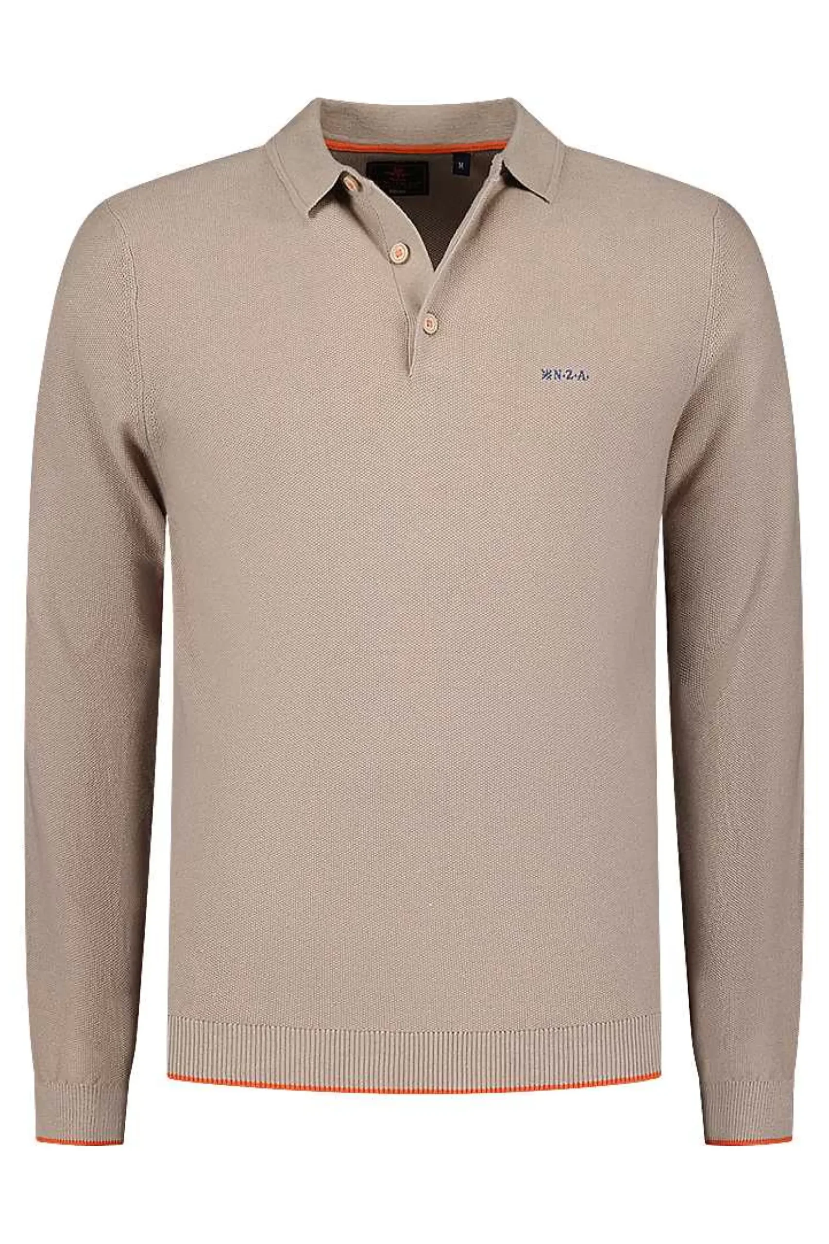 NZA New Zealand Auckland Polo-Shirts|Gebreid Rugby Shirt-Shimmering Sand