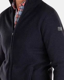 NZA New Zealand Auckland Truien|Gebreid Vest Met Rits-Traditional Navy