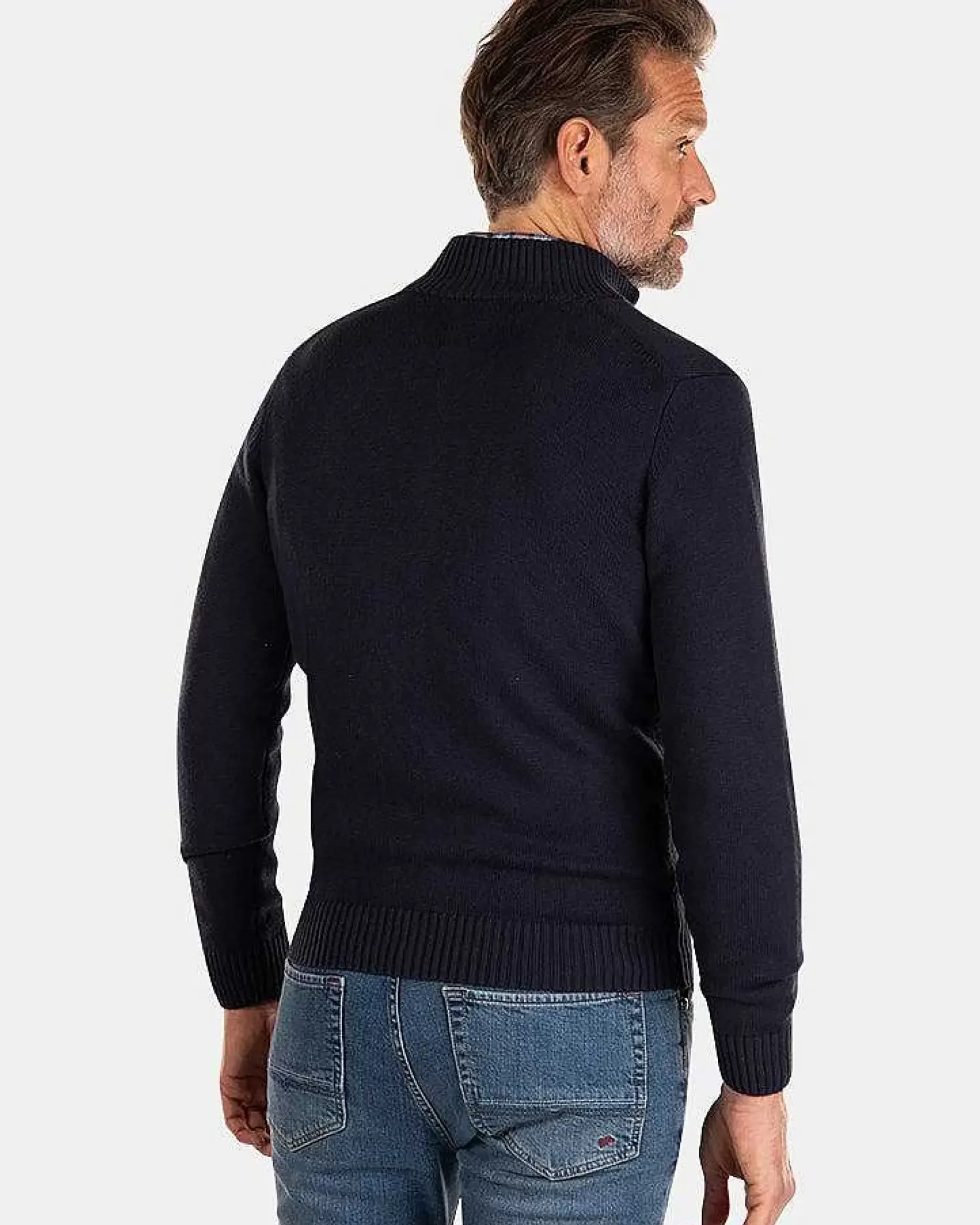 NZA New Zealand Auckland Truien|Gebreid Vest Met Rits-Traditional Navy