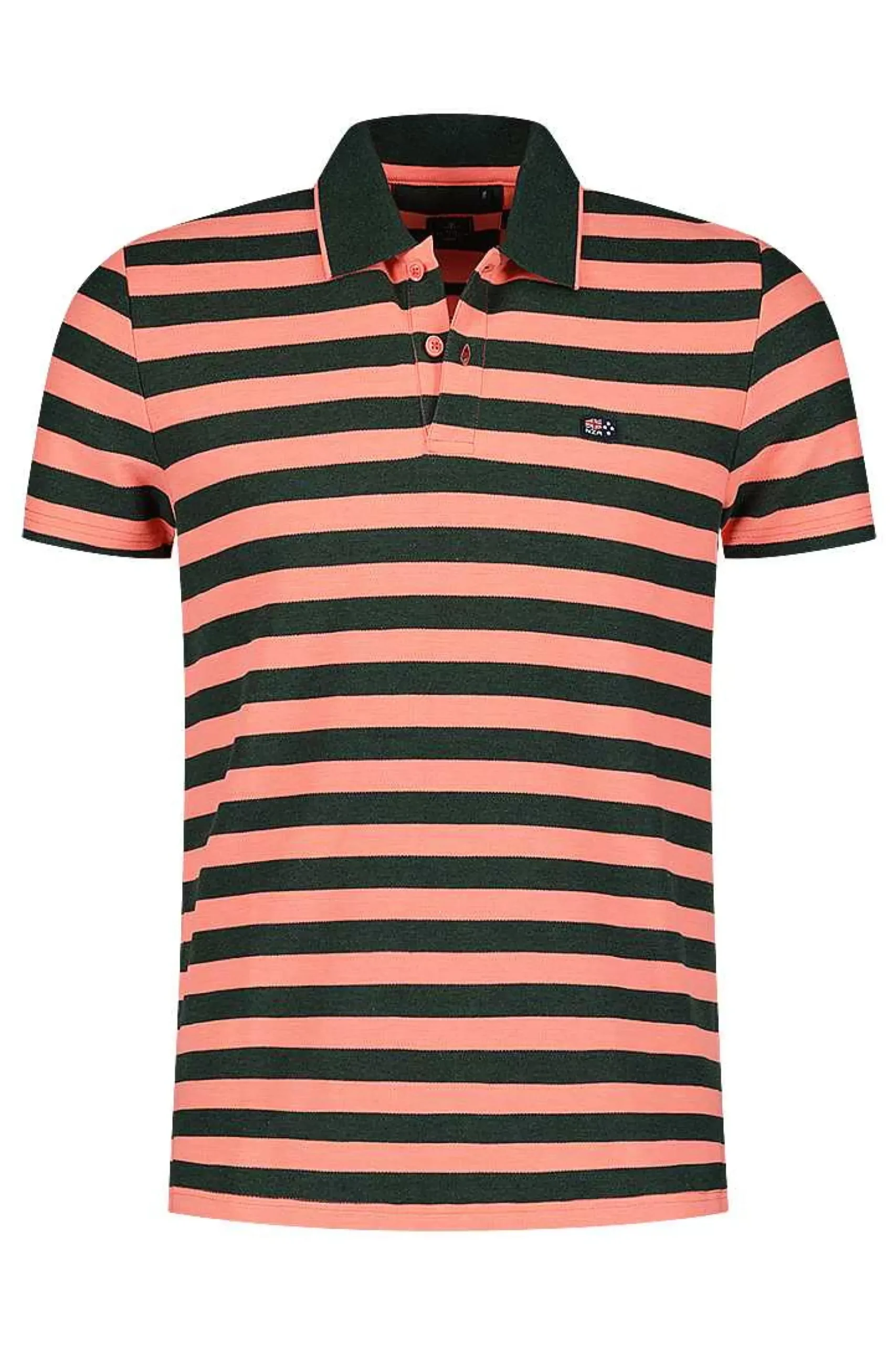 NZA New Zealand Auckland Polo-Shirts|Gestreepte Polo -Chalk Green