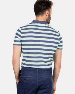 NZA New Zealand Auckland Polo-Shirts|Gestreepte Polo -Dusk Navy