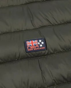 NZA New Zealand Auckland Jassen|Gewatteerde Jas Met Softshell-Jacket Army