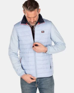 NZA New Zealand Auckland Jassen|Gewatteerde Jas Met Softshell-Universal Blue