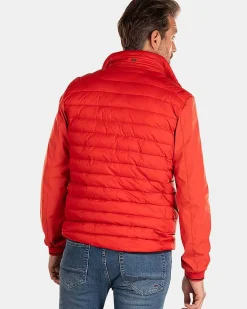 NZA New Zealand Auckland Jassen|Gewatteerde Jas Met Softshell-Jacket Red
