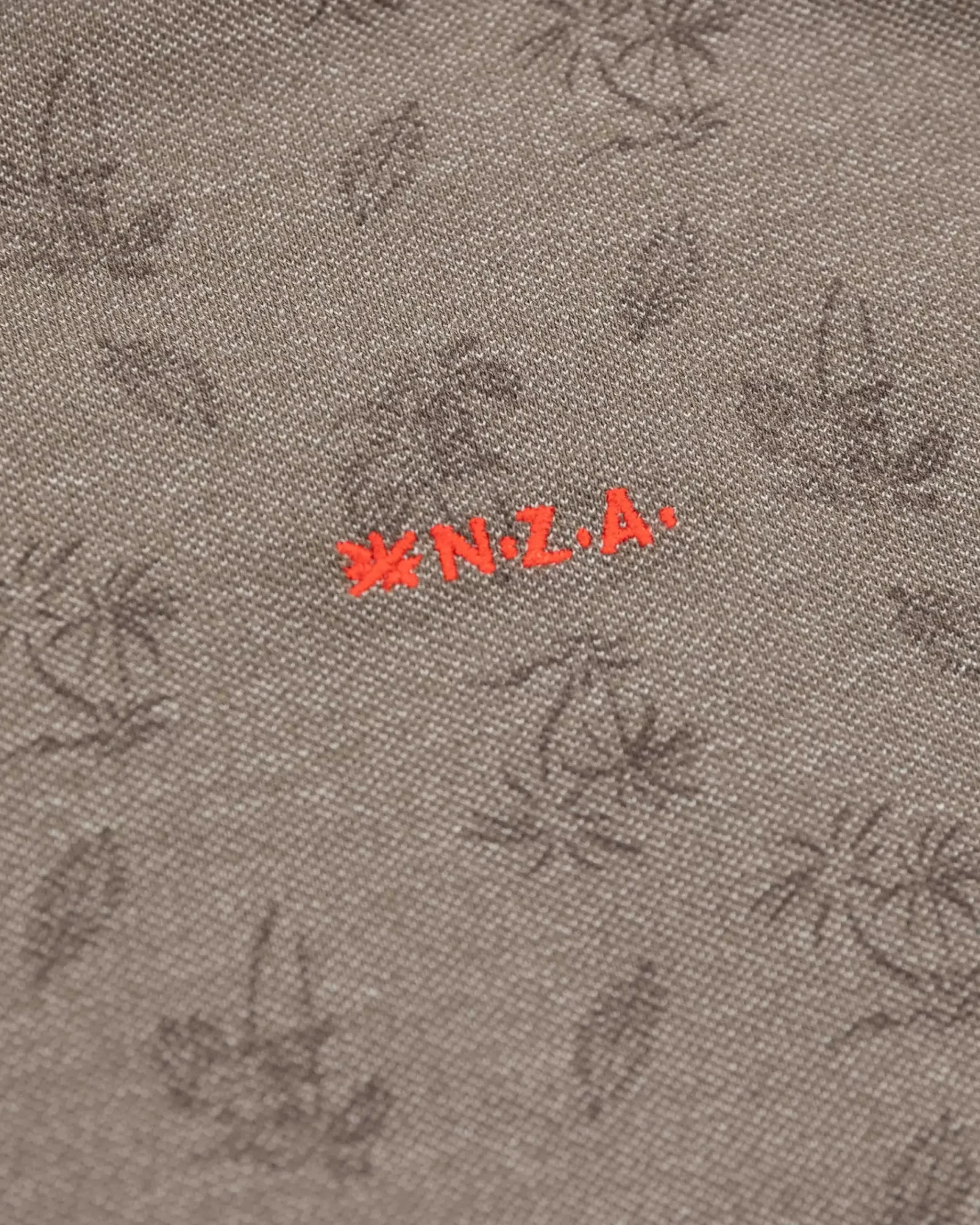 NZA New Zealand Auckland Overhemden|Grijs Overhemd Met Bloemenprint-Misty Army