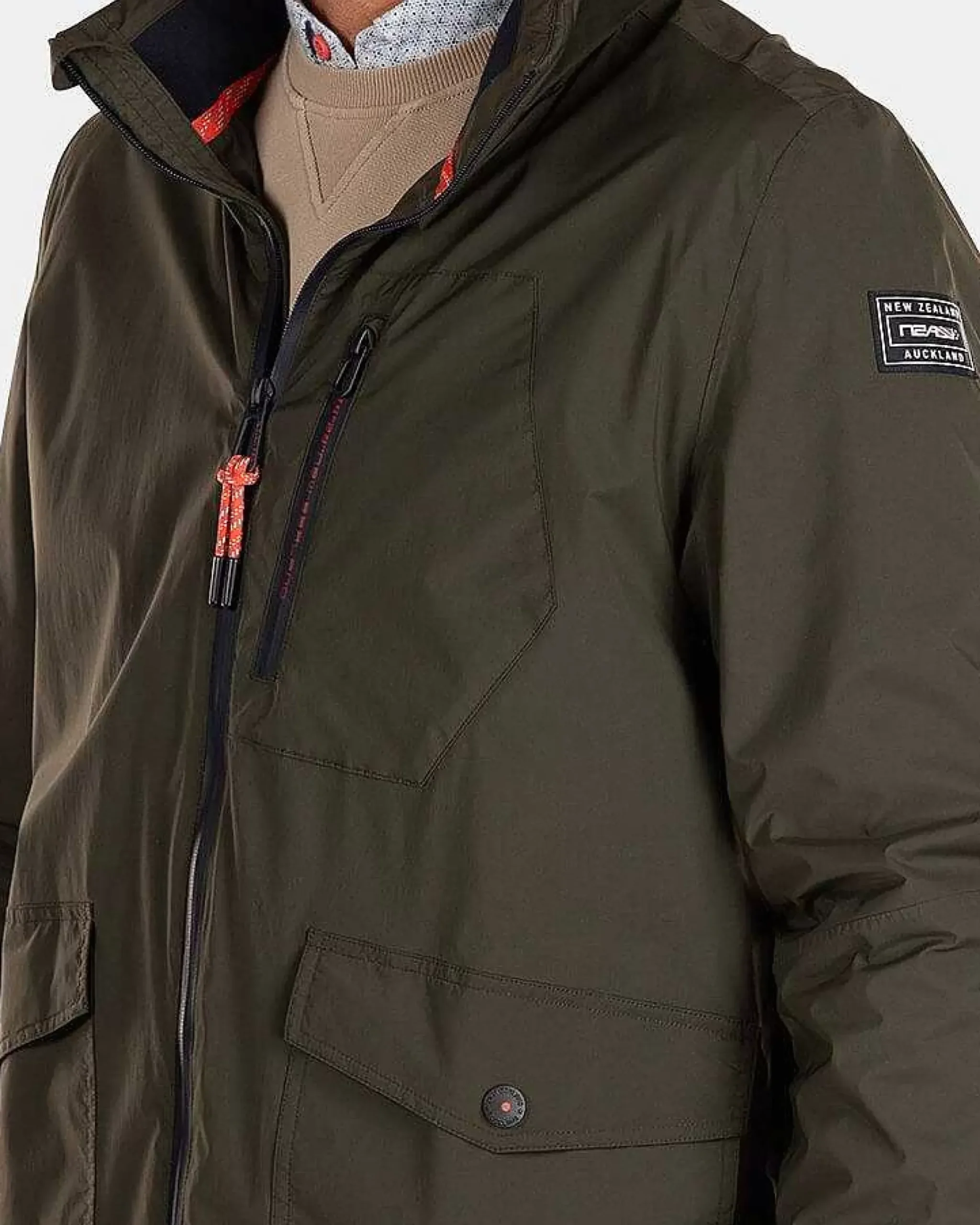NZA New Zealand Auckland Jassen|Groene Outdoor Jas-Jacket Army